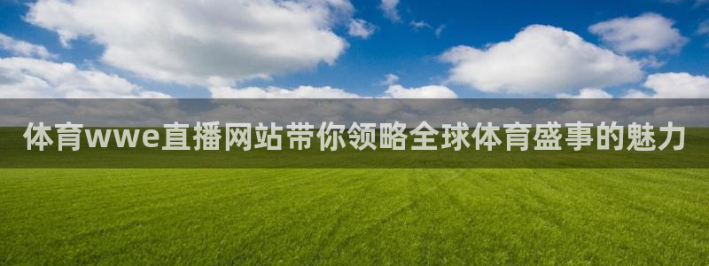 体育wwe直播网站带你领略全球体育盛事的魅力